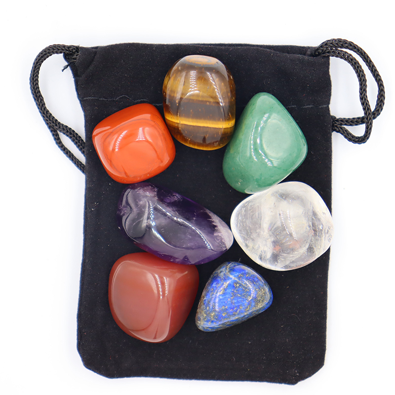 Healing Crystal Set - 7pc/set Natural crystal Yoga Polished Energy