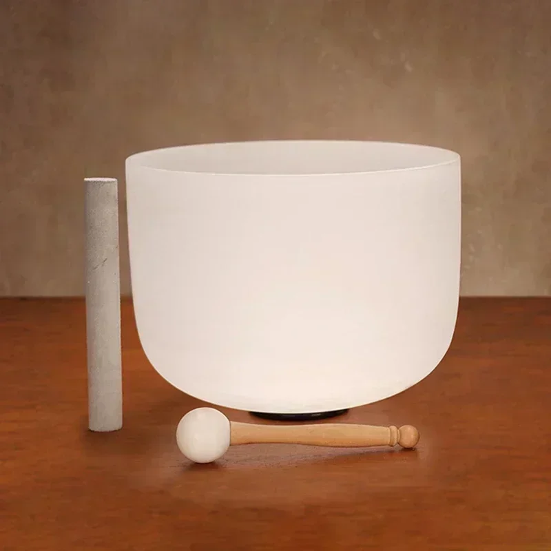 Healing Crystal Set - 8 Inch 432hz Singing Bowl Chakra