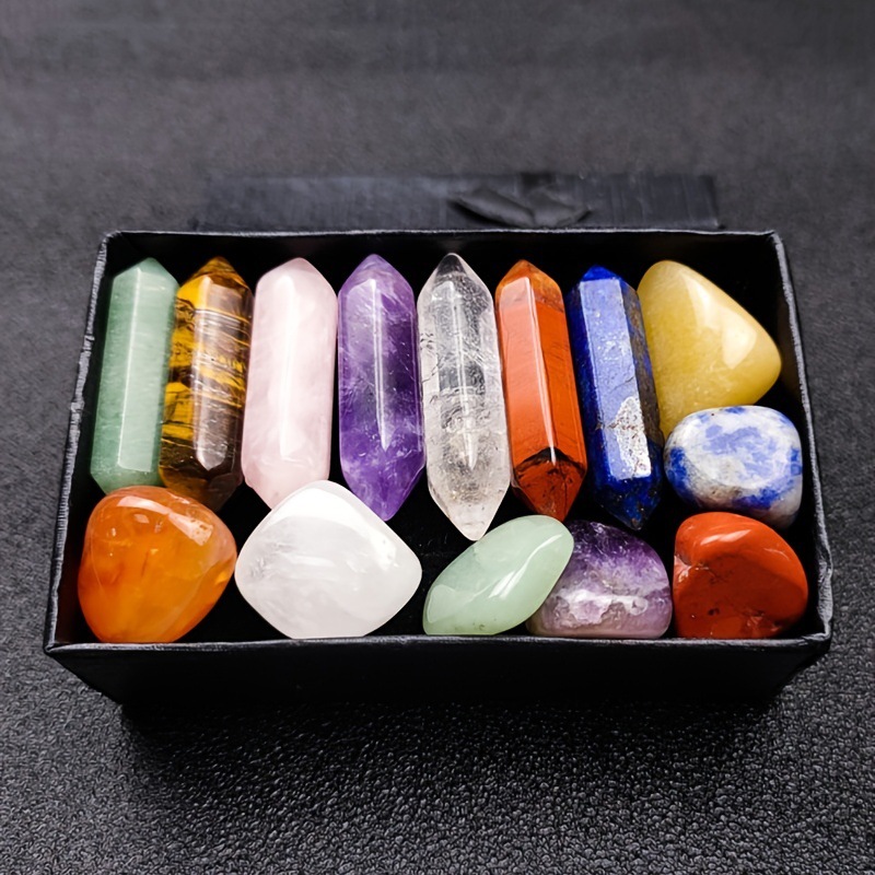 Set Hexagon Rose Quartz Gems 1 - Healing Crystal Set recension och pris