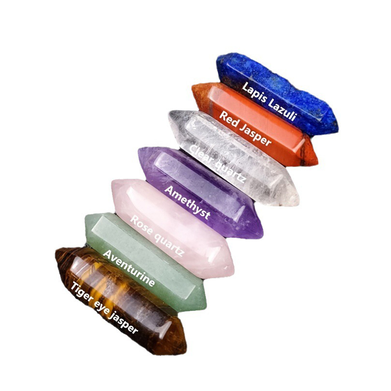 Set Hexagon Rose Quartz Gems 1 - Healing Crystal Set recension och pris
